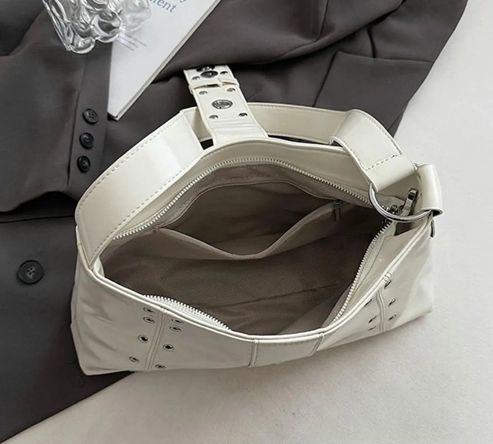 Trendy Leather Shoulder Bags for Women Dumpling Small Hobo Bags Y2k Underarm Purse Ladies Clutch 2025