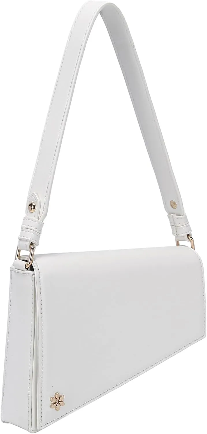 Triangular Geometric Under Arm Hobo Bag - PU Vegan leather