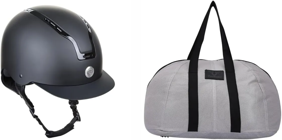 TuffRider Equestrian Riding Helmet with Mesh Helmet Bag with Assorted Color