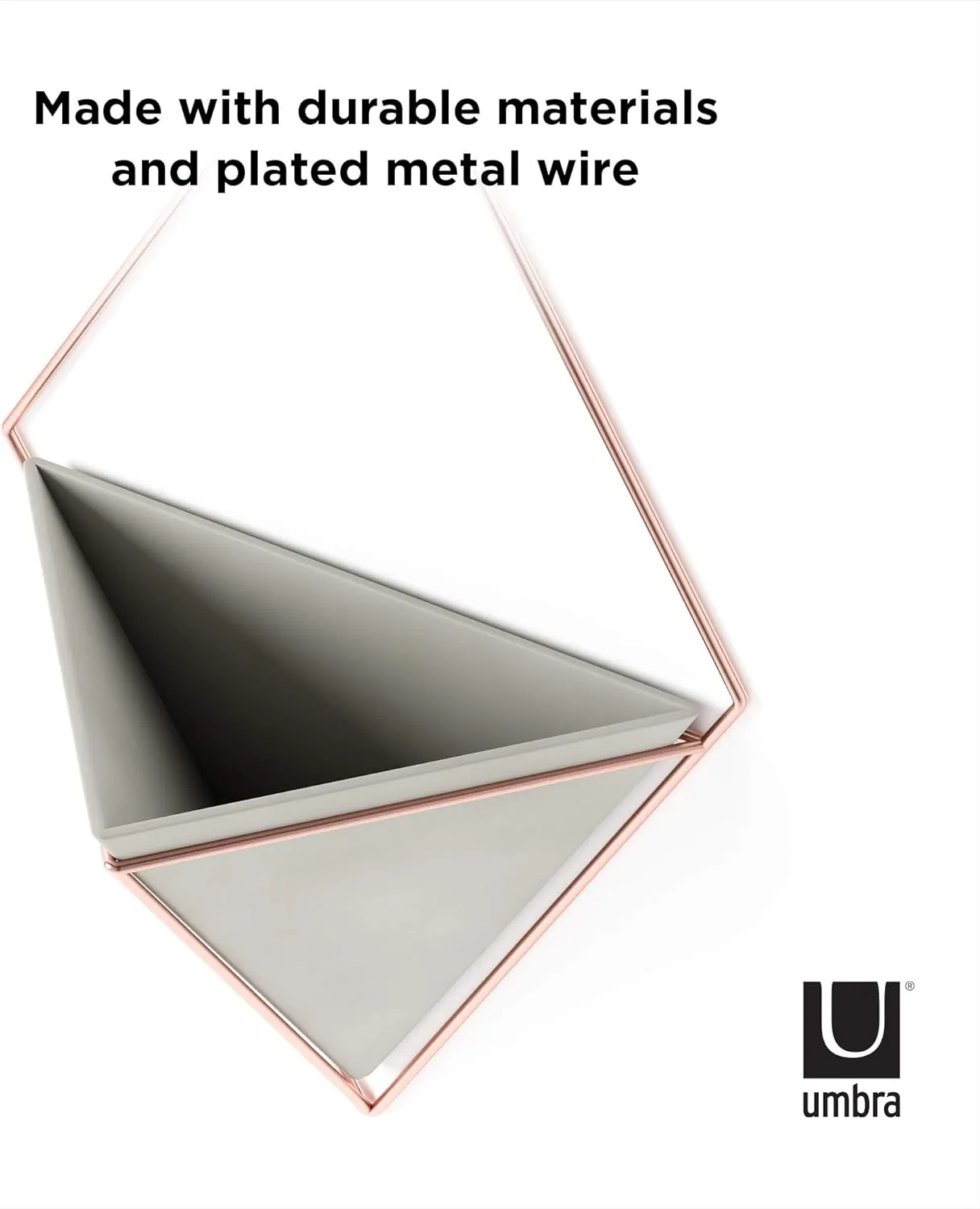 Umbra Trigg Hanging Planter, Large, Copper