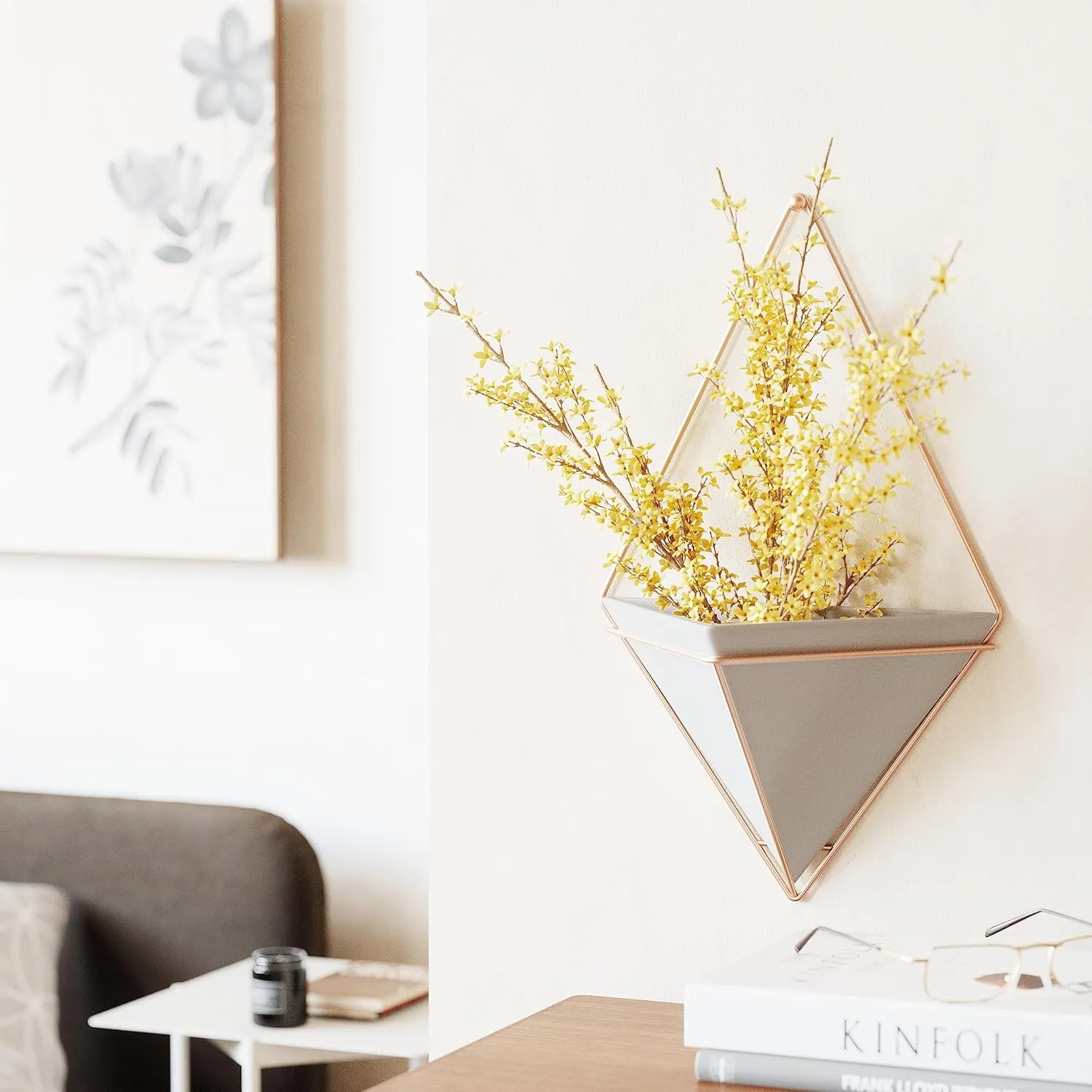 Umbra Trigg Hanging Planter, Large, Copper