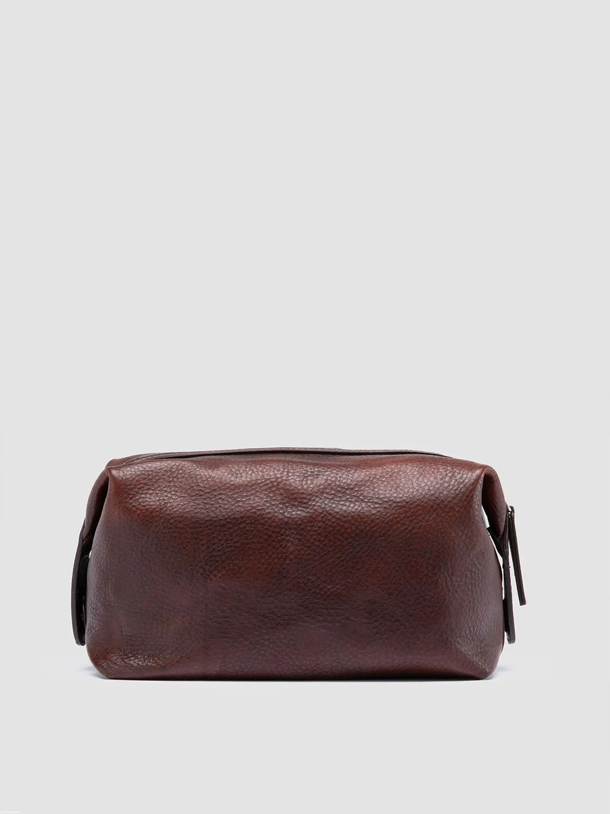 VANITY CASE 001 - Brown Leather Pouch