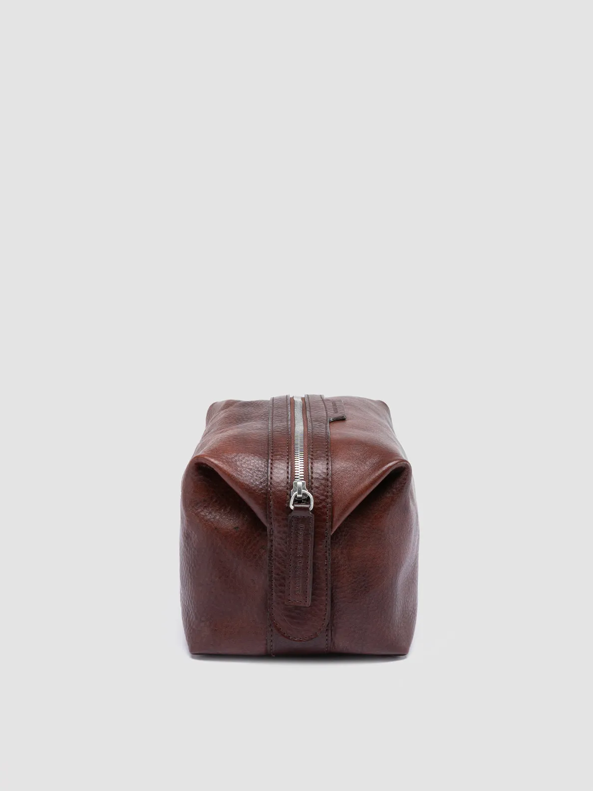 VANITY CASE 001 - Brown Leather Pouch