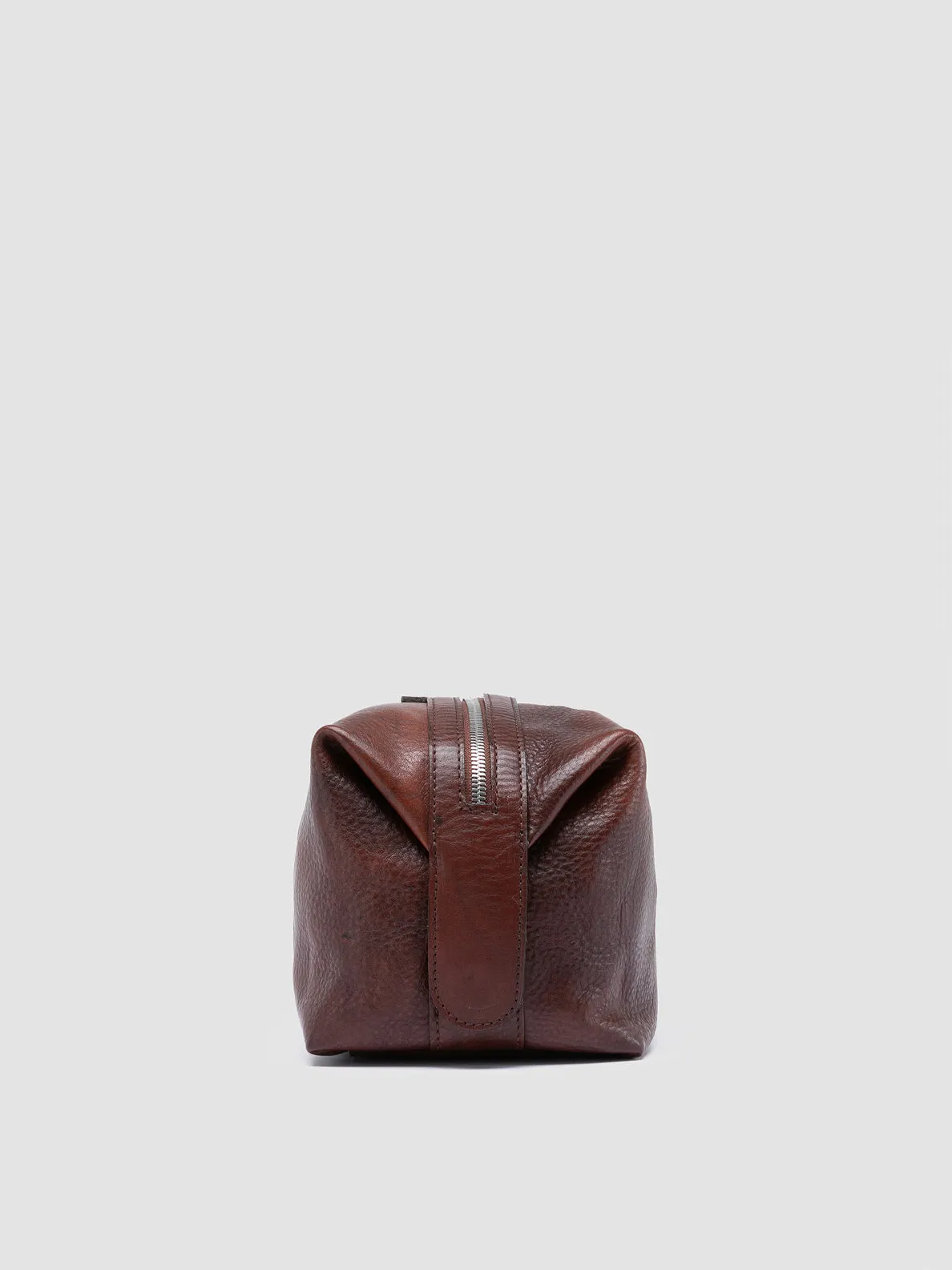 VANITY CASE 001 - Brown Leather Pouch