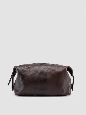 VANITY CASE 001 - Brown Leather Pouch