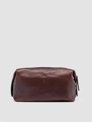 VANITY CASE 001 - Brown Leather Pouch
