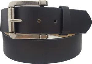 Vegan Plain Belt with Matte Silver Buckle