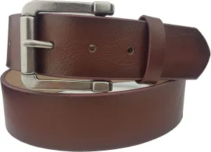 Vegan Plain Belt with Matte Silver Buckle