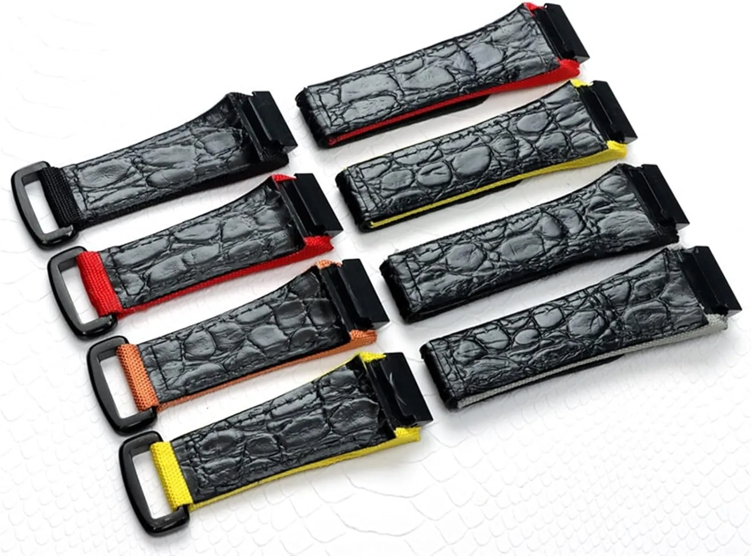 VELORE 25mm Men Nylon Fabric With Leather Watchband For Richard Watch Mille Strap Band Bracelet Buckle For Spring Bar Version