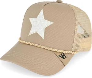 Vintage Havana Black Trucker Hats Women | Mesh Adjustable Snapback Hat | Men & Women Trendy Fashion Baseball Cap