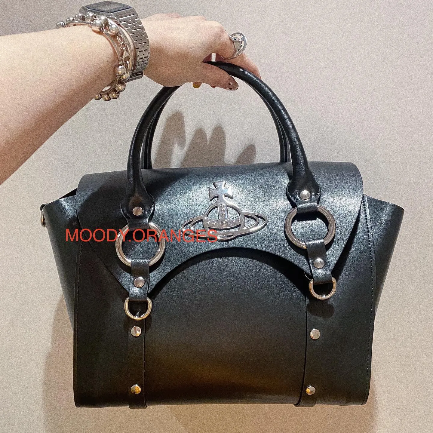 Vivienne Westwood Matte Medium Betty Leather Bag