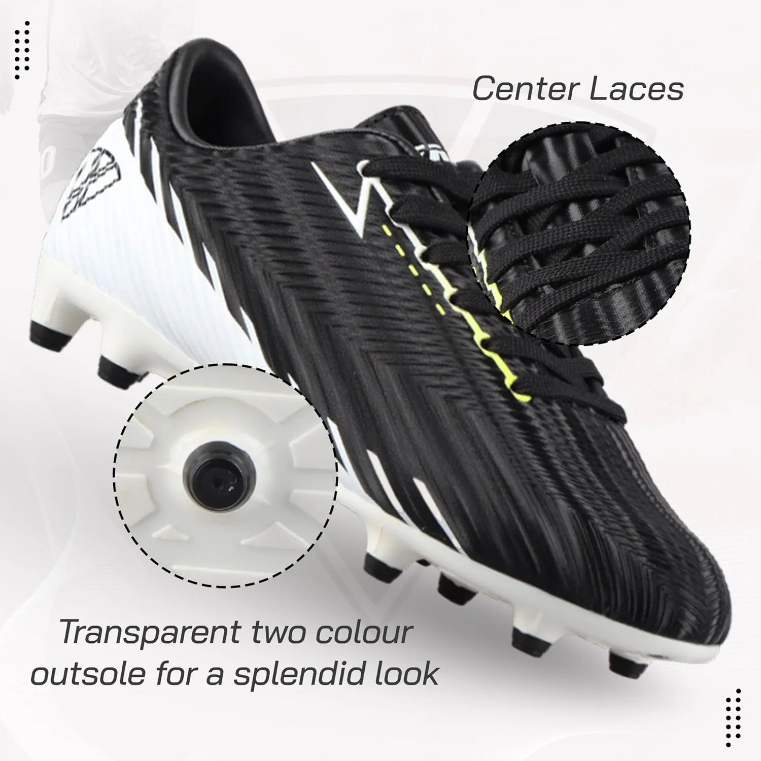 Vizari USA Youth Soccer Cleats Boys, Girls - Firm Ground Football Shoes for Toddlers/Little/Big Kids | Football Cleats - TPU Outsole - Pink, Black, Blue
