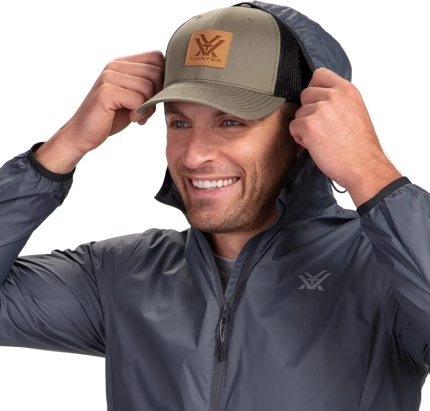 Vortex Men's Storm Silencer Pro Rain Breaker Jackets - DWR Treated, Packs Into Own Pocket
