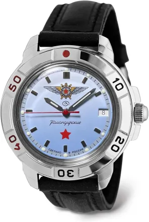 Vostok | Komandirskie Air Force Mechanical Hand Wind Wrist Watch | 431290 Leather Band B®