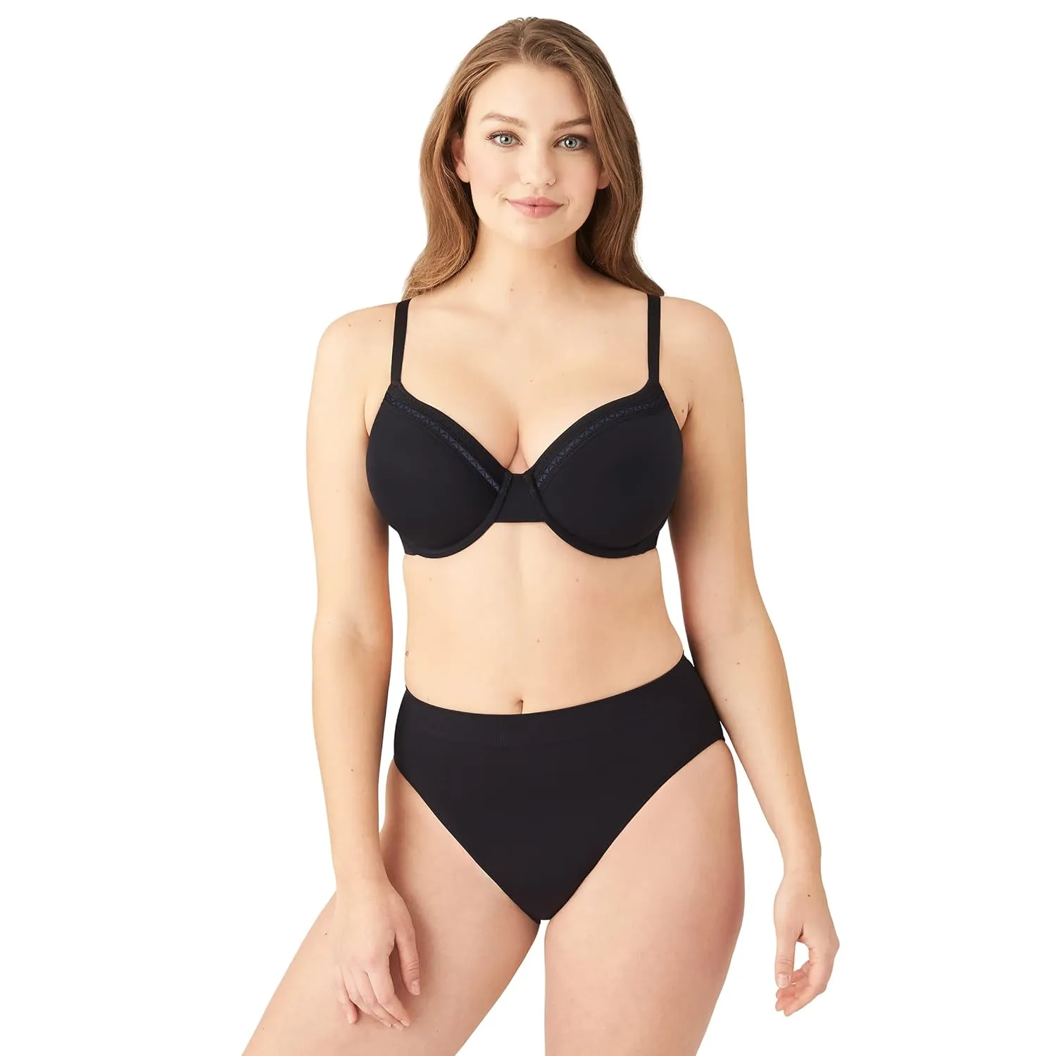Wacoal Women's Perfect Primer Convertible Underwire T Shirt Bra, Black, 36B