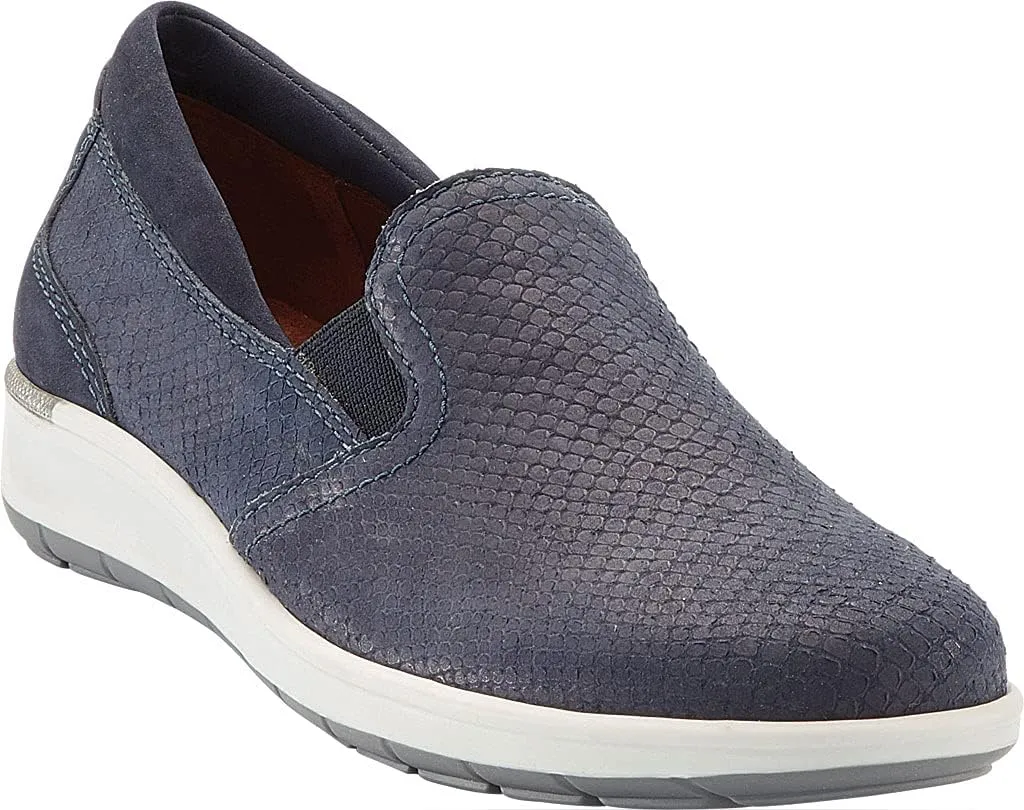 Walking Cradles Orleans Navy Matte Snake Print/Nubuck 12 W (D)