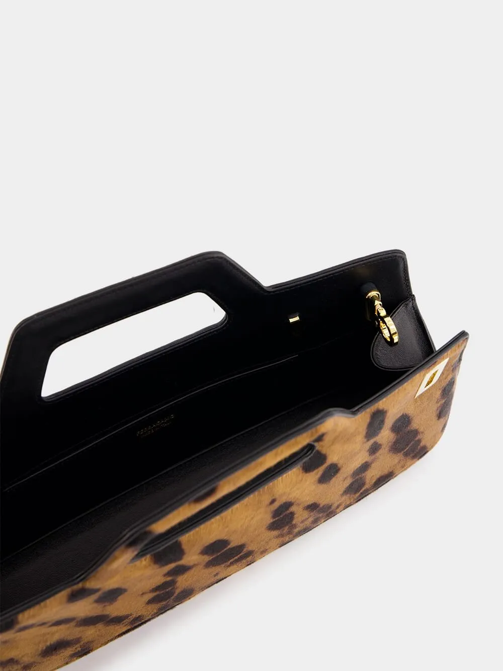 Wanda East-West Pony Hair Top Handle Bag