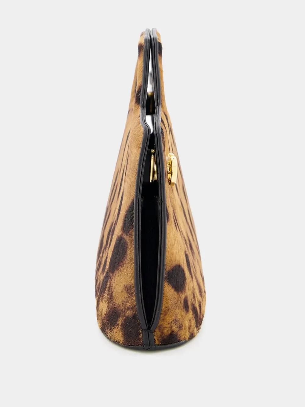 Wanda East-West Pony Hair Top Handle Bag
