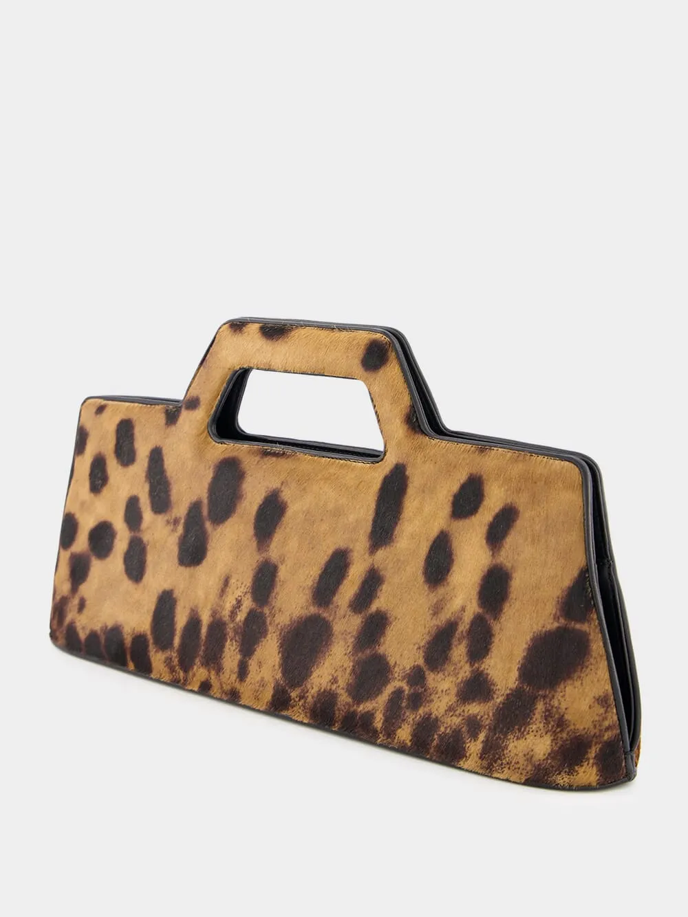 Wanda East-West Pony Hair Top Handle Bag