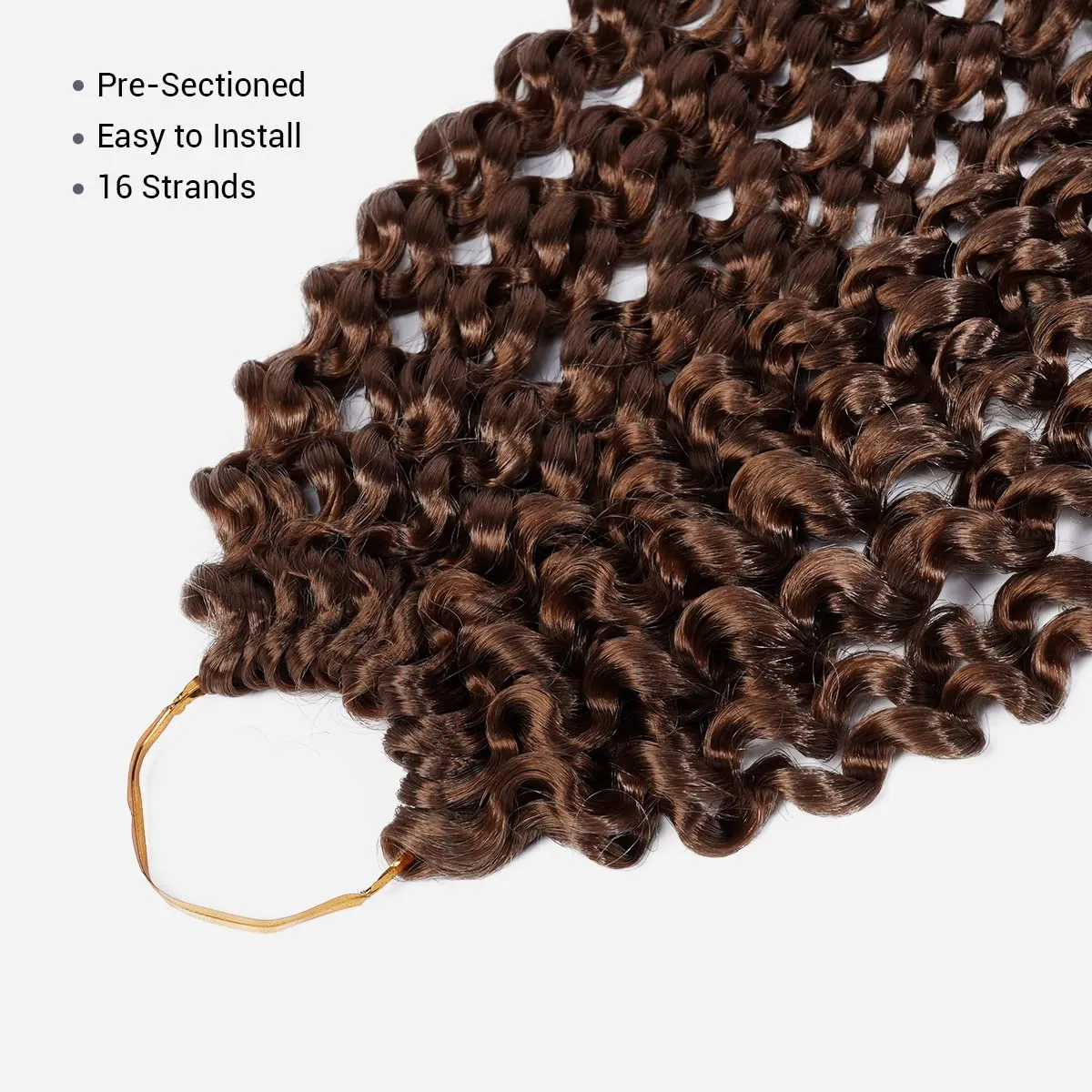 Water Wave Crochet Braids Hair, 22 Inch, 6 Packs, Synthetic Extensions for Passion Twists, Butterfly Locs, and Bohemian Styles, (30, Light Auburn)