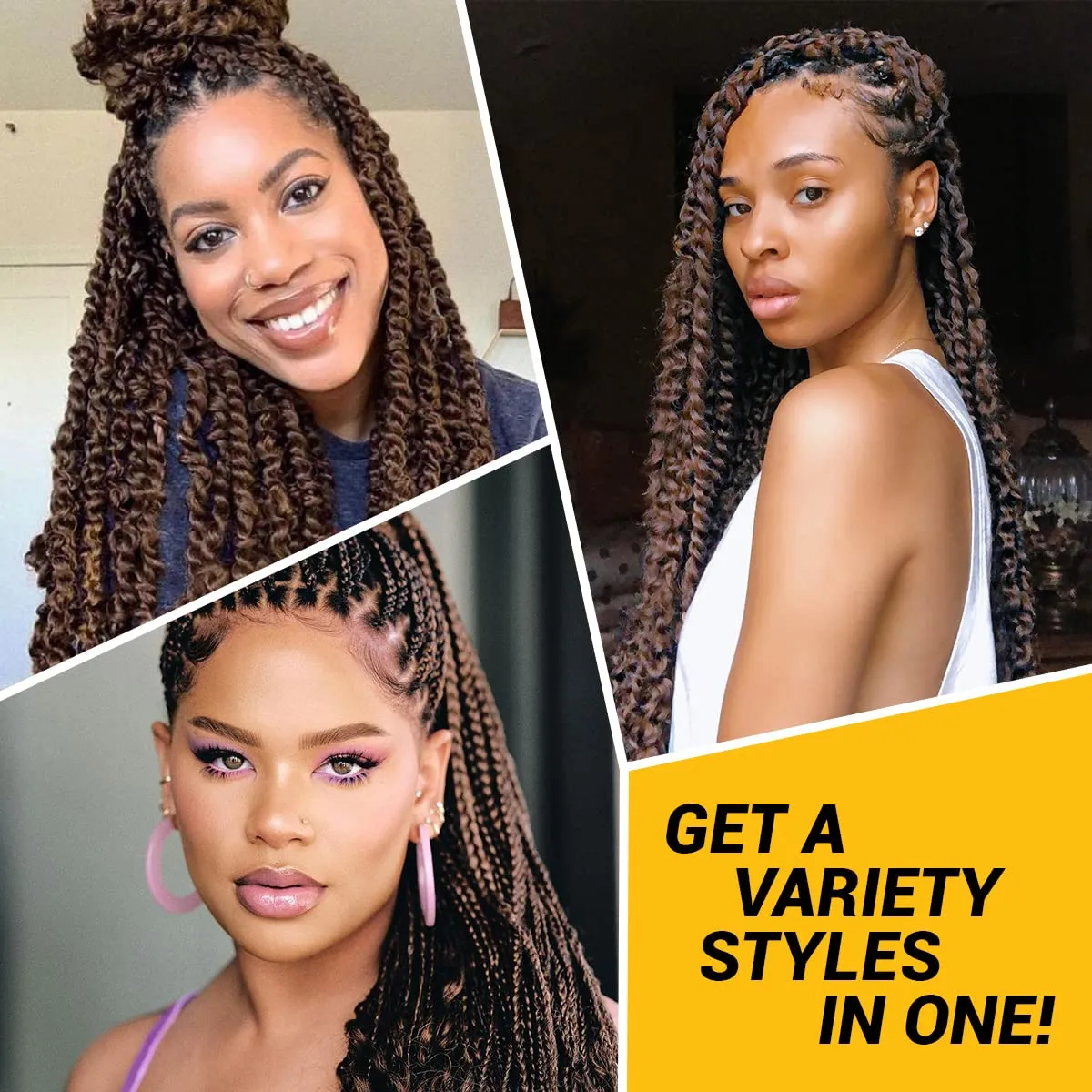 Water Wave Crochet Braids Hair, 22 Inch, 6 Packs, Synthetic Extensions for Passion Twists, Butterfly Locs, and Bohemian Styles, (30, Light Auburn)