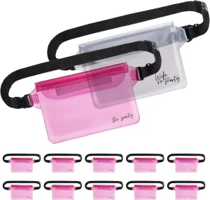 Waterproof Bachelorette Party Fanny Pack Set (12 Pack - Pink) 1 “Wife of the Party” Bride Fanny Pack and 11 “The Party” Bachelorette Fanny Packs | Bachelorette Party Favors I Bachelorette Gifts