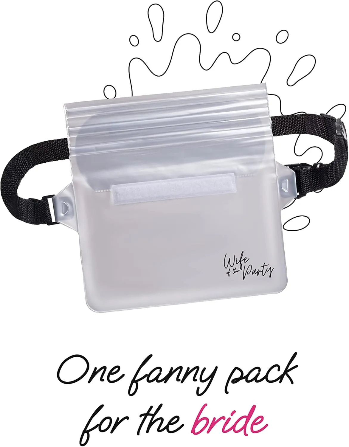 Waterproof Bachelorette Party Fanny Pack Set (12 Pack - Pink) 1 “Wife of the Party” Bride Fanny Pack and 11 “The Party” Bachelorette Fanny Packs | Bachelorette Party Favors I Bachelorette Gifts