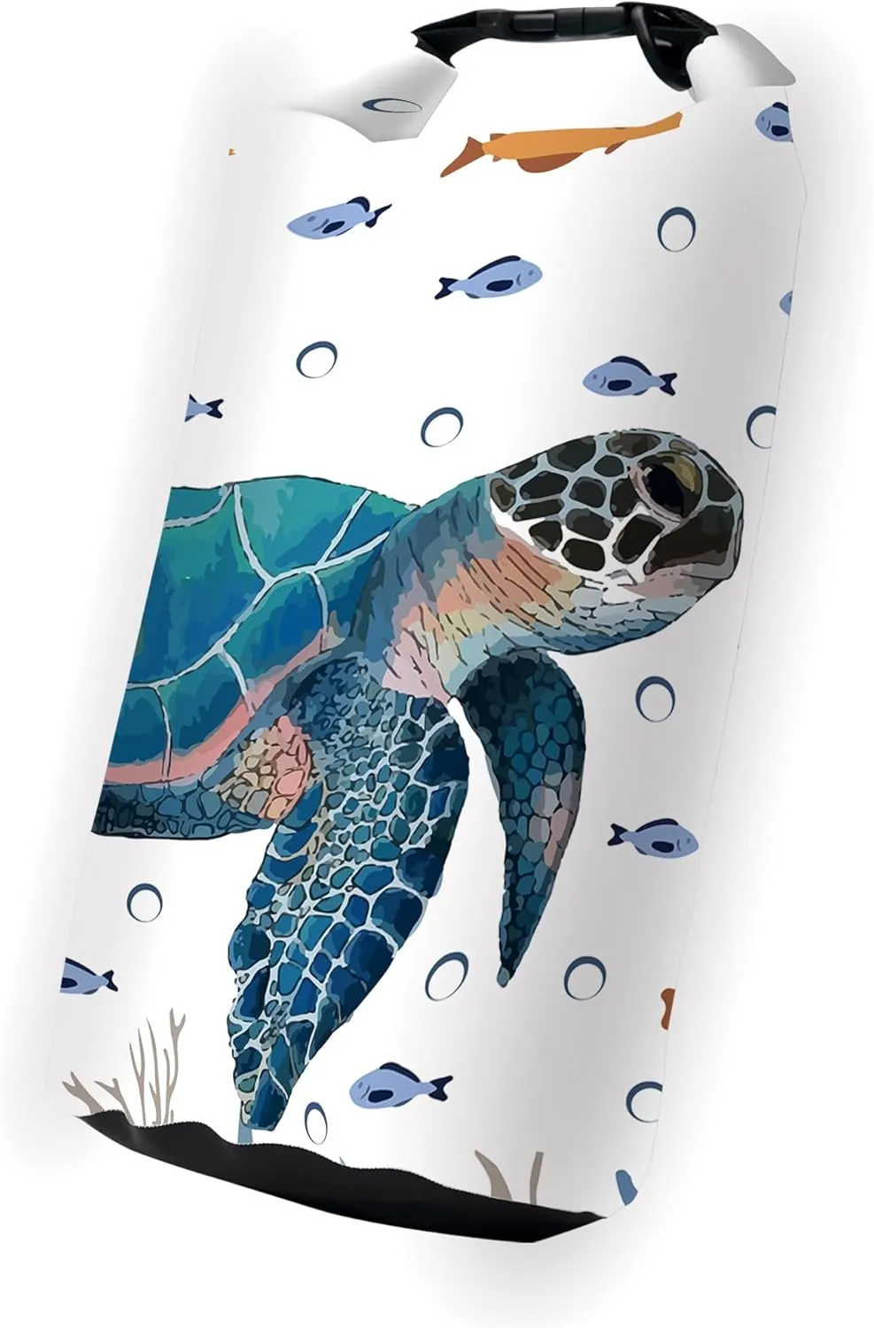 Waterproof Dry Bag,Roll Top Sea Turtle Coral Starfish Waterproof Backpack 5L/10L/20L Floating and Lightweight Bags for Kayaking, Boating, Fishing, Swimming and Camping