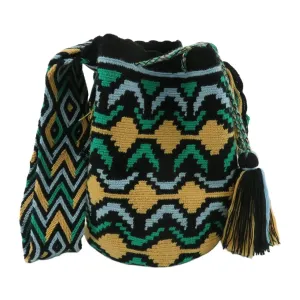 Wayuu bag large mochila wayuu pattern handmade bolso wayuu shoulder crossbody bag colombian gift (1)