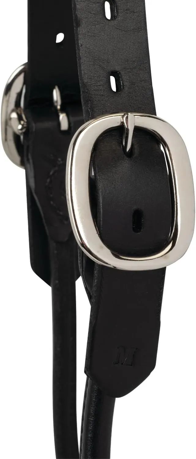 Weaver Leather Livestock Dairy/Beef Rounded Show Halter Black, Medium