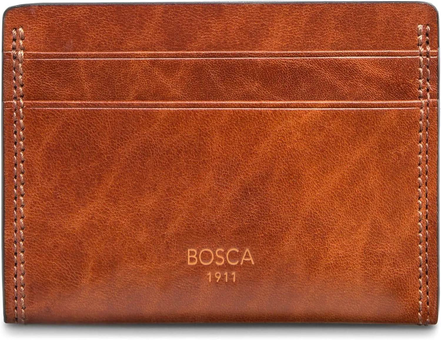 Weekend Wallet Card Case Dolce Matte Leather Amber