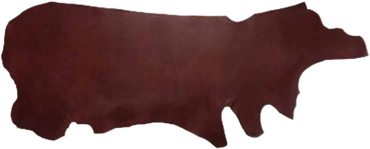 Wickett & Craig English Bridle Leather, Side, Burgundy