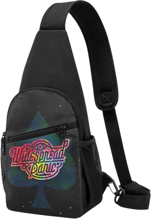Widespread Music Panic Backpack Crossbody Sling Bag Daypack Fanny Pack Cross Body Bag for Men and Women Chest Bag Travel Hiking Daypack