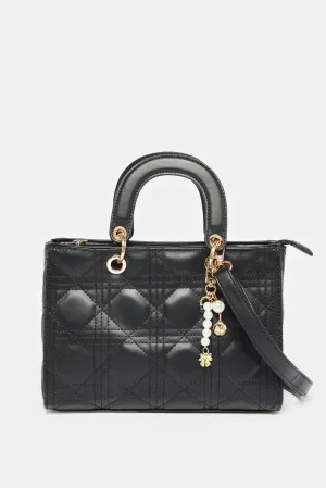 Women Black Embellished Ladies Bags