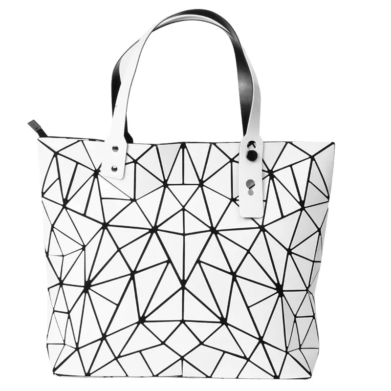 Women Irregular Geometric Lattice Envelope Clutch Shoulder Bag