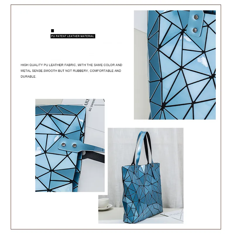 Women Irregular Geometric Lattice Envelope Clutch Shoulder Bag