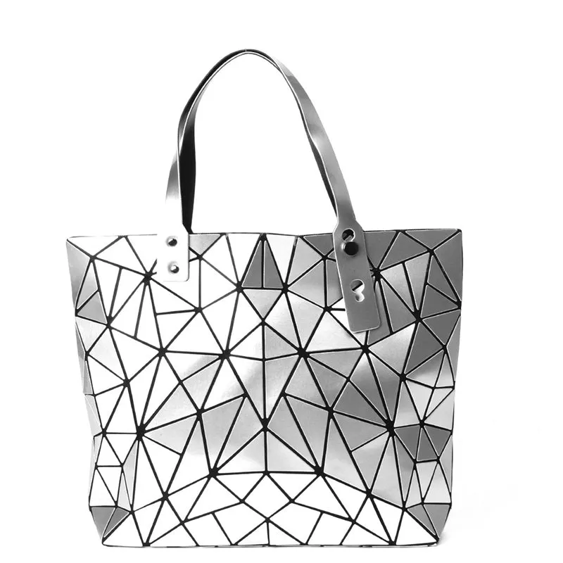 Women Irregular Geometric Lattice Envelope Clutch Shoulder Bag