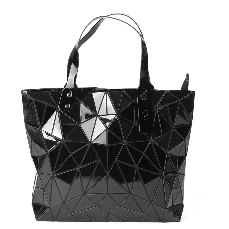 Women Irregular Geometric Lattice Envelope Clutch Shoulder Bag