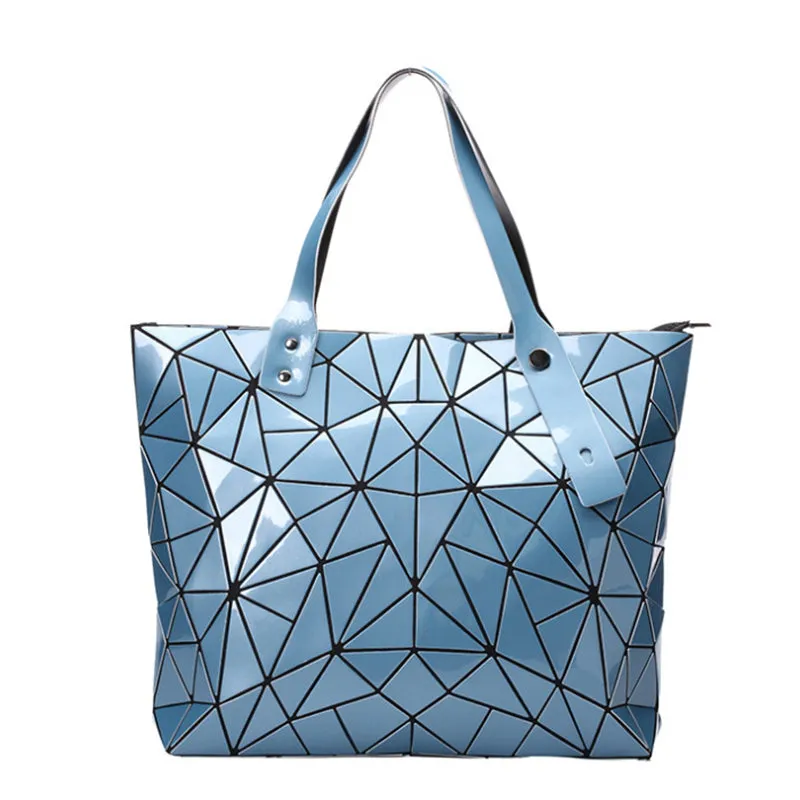 Women Irregular Geometric Lattice Envelope Clutch Shoulder Bag