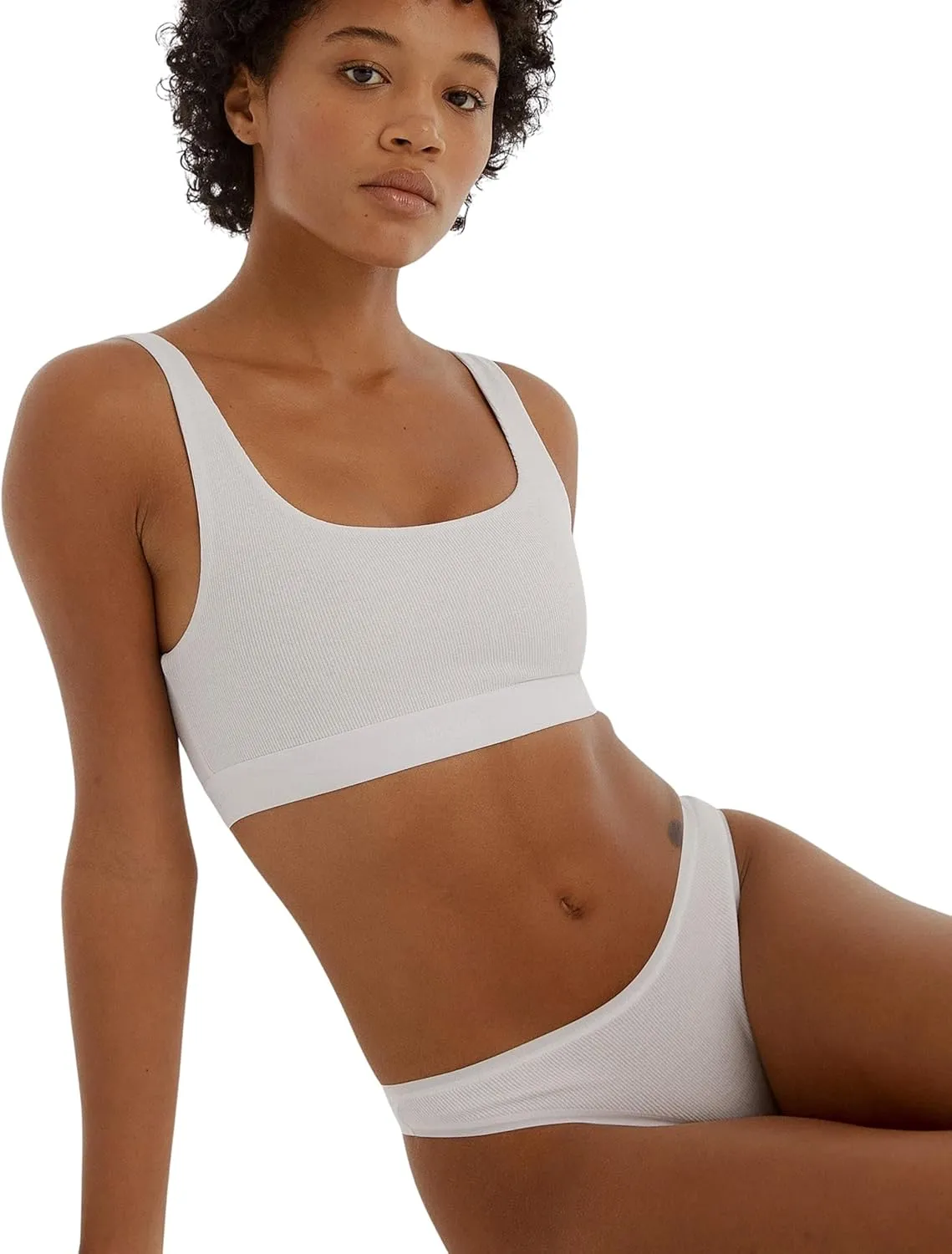 Women's Core Ribbed Cotton Tank Top Bralette