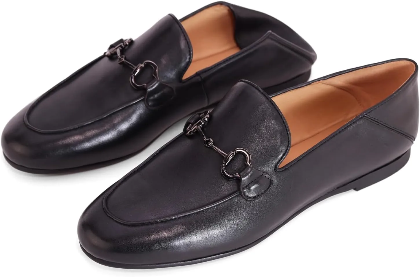 Women's Leather Loafer,Casual Ballet Loafers Shoes,Sleek Loafers Slip on Shoes for Women,Soft Comfort Ballerina Flat Shoes for Ladies
