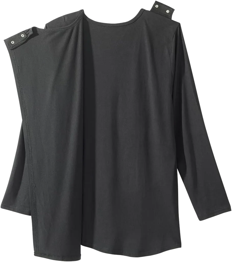 Women’s Open-Back Adaptive Long Sleeve Embellished Top