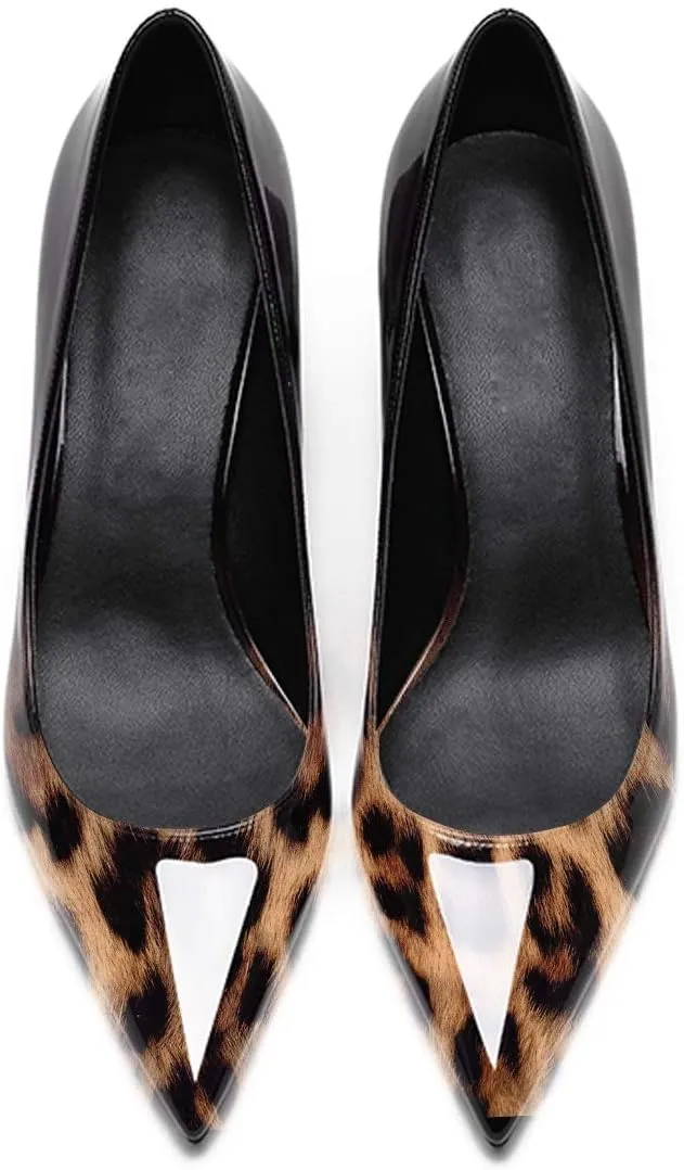 Women's Patent Leather Slip On Pointed Toe Ultra Low Kitten Heel Basic Dress Pumps Shoes