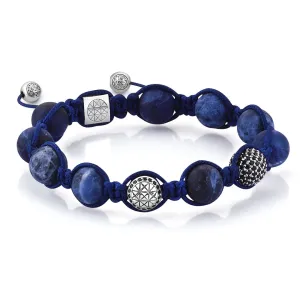 Women's Zenith Beaded Macrame Bracelet - Silver