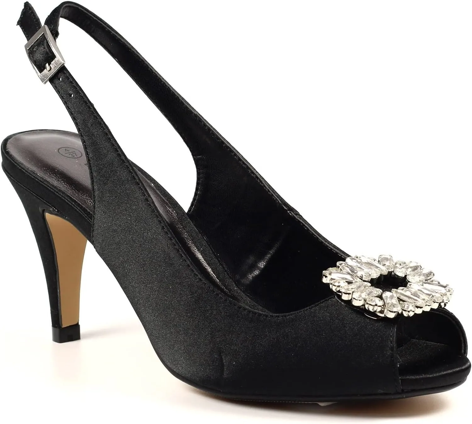 Womens/Ladies Venice Sling Back Sandals (9) (Black)
