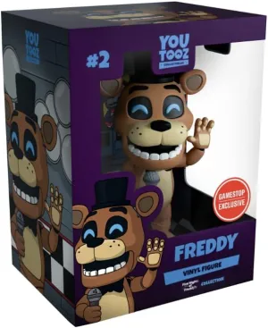 Youtooz Freddy Fazbear #2 4.7" inch Vinyl Figure, Collectible Gamestop Exclusive FNAF Figure from The Five Nights at Freddy's Collection
