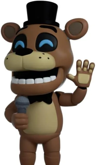 Youtooz Freddy Fazbear #2 4.7" inch Vinyl Figure, Collectible Gamestop Exclusive FNAF Figure from The Five Nights at Freddy's Collection