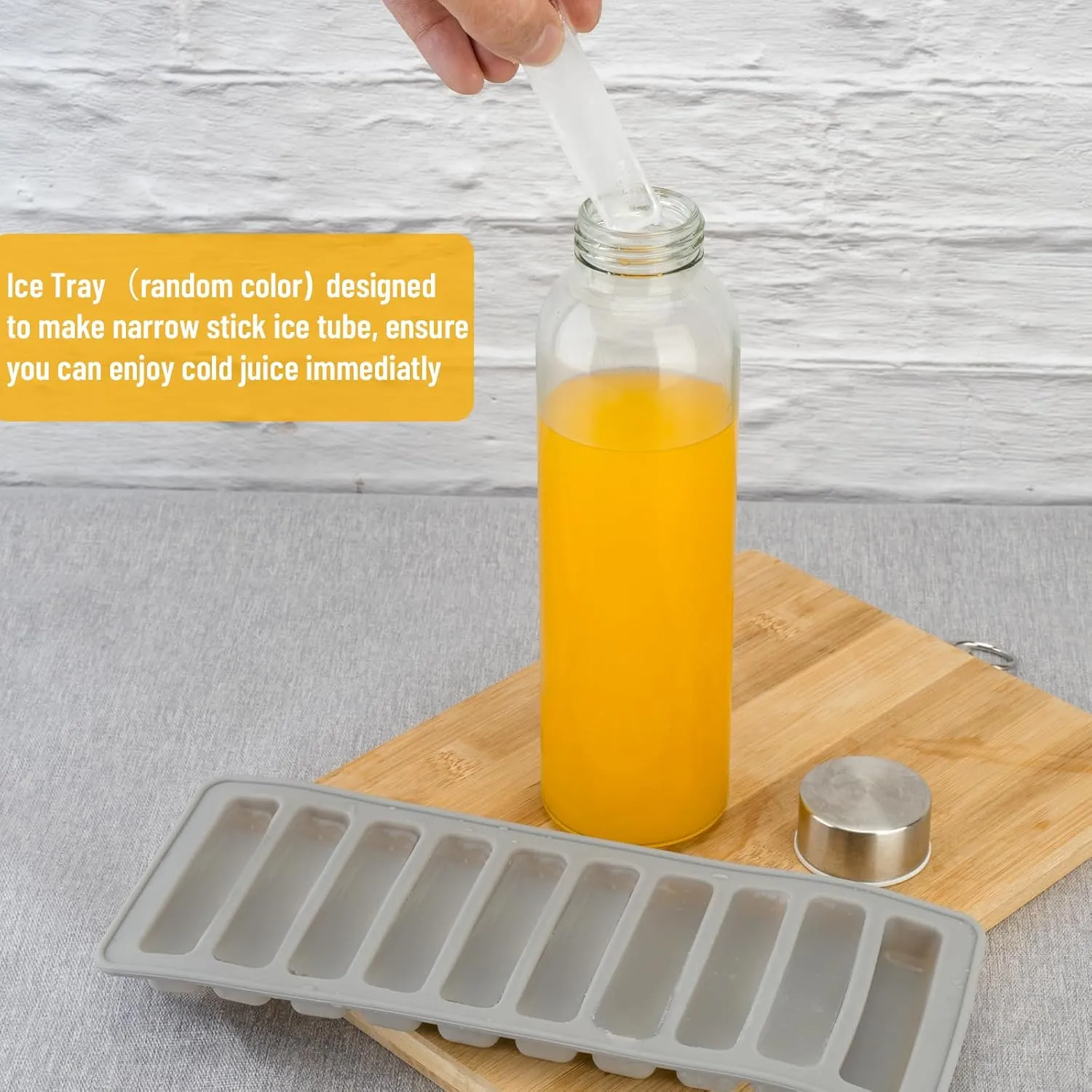 Zukro Glass Juice Bottles with Lids for Juicing 18 oz, Reusable Clear Glass Water Bottles with Stainless Steel Airtight Cap for Refrigerator, 100% Leak Proof, BPA Free, Set of 24